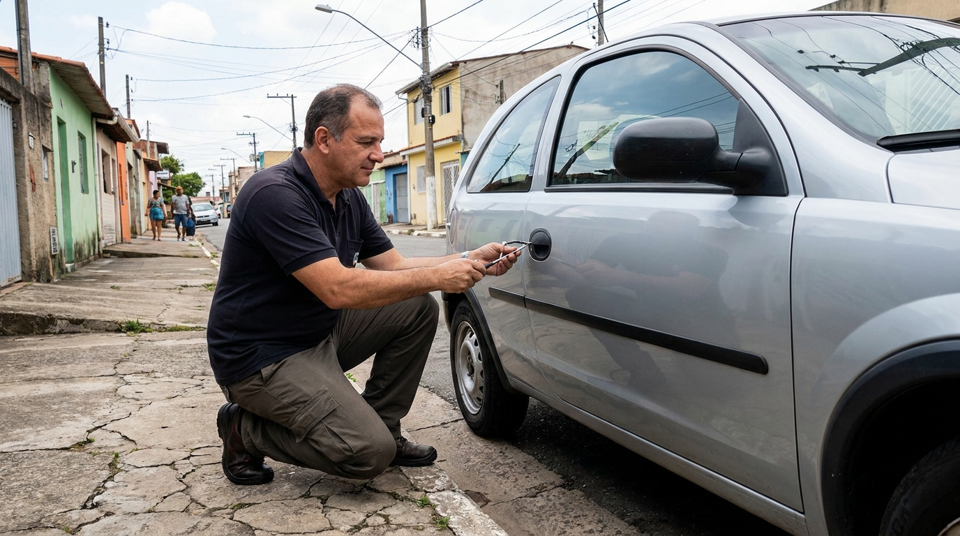 Abertura de carro sem danos por chaveiro em Serra‑ES